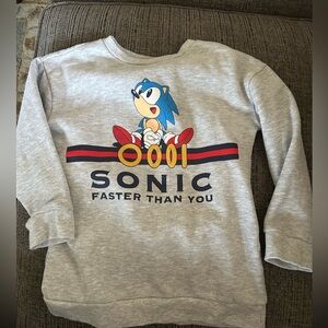 Sonic Kids Gray Sweatshirt